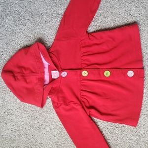 6 month Carters Button Front Hooded Sweater